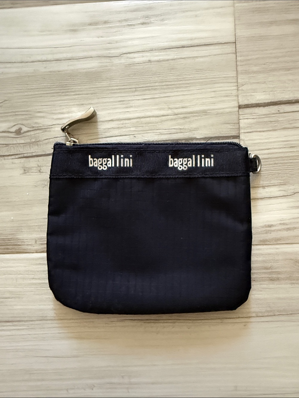 Baggallini Black Top-Zip Small Pouch